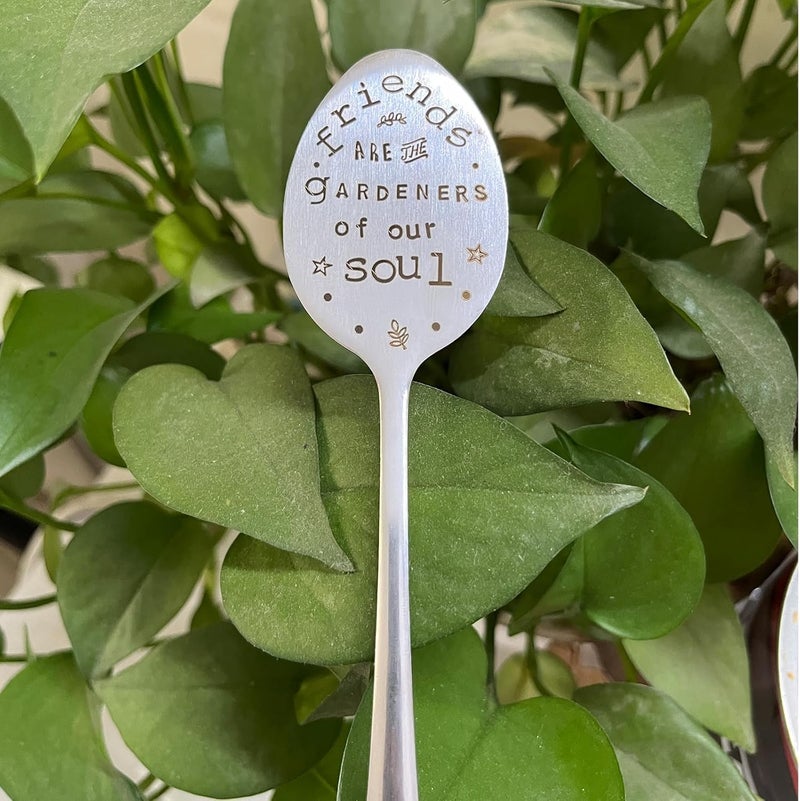 PLWalker Garden Plant Marker Friendship Gift for Women Gardeners, Plant Stake Label Sign Tag Gardening Gifts for Woman Plant Lovers, Metal Garden Decoration (Gardener of Our Soul) - Image 5